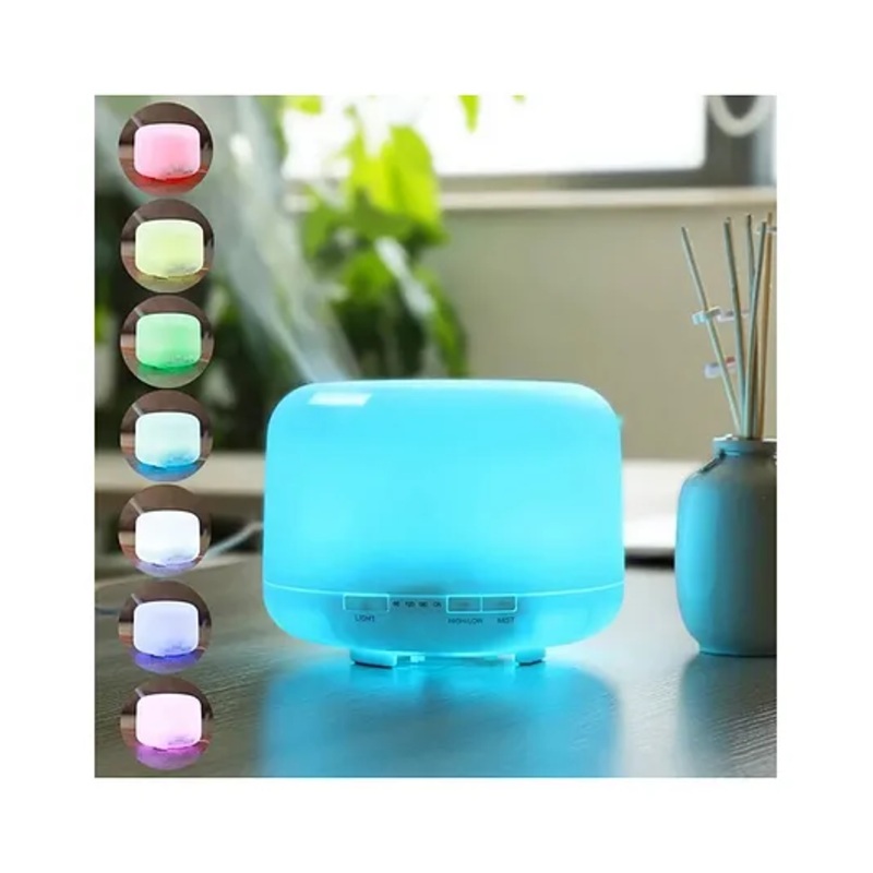 Chocozone 7 Color Light Changing 4 in 1 Aromatherapy Humidifier Multicolour – 500 ml