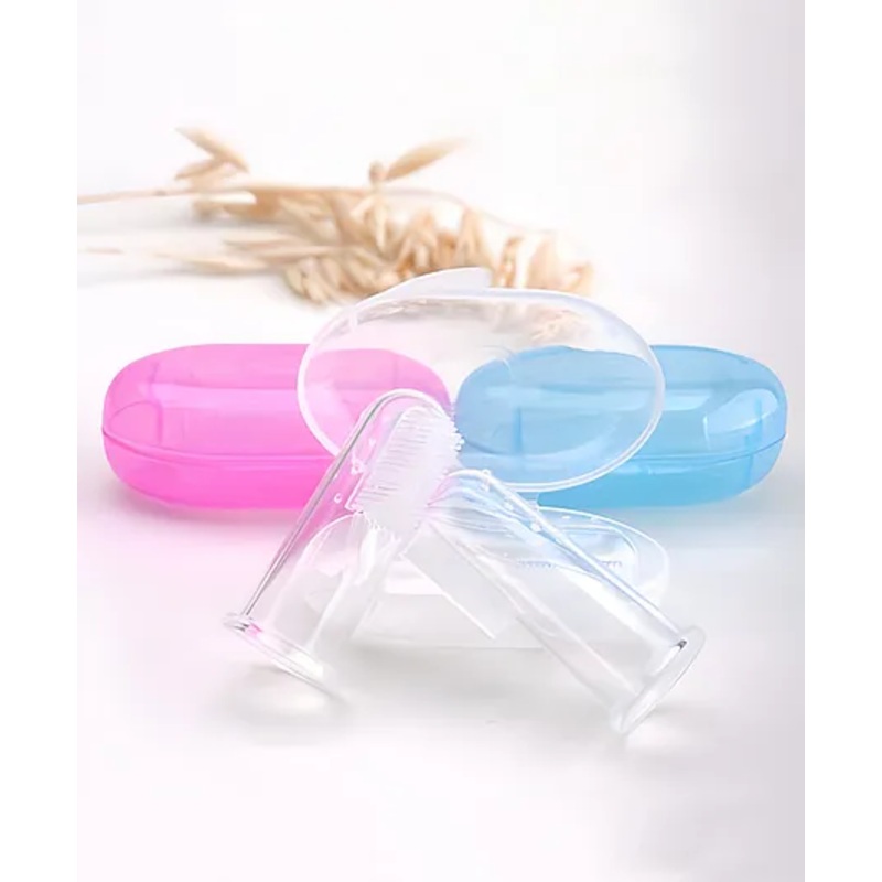 Cozy Vibes  Baby Goods Collection Box Spot Finger Toothbrush with Receiving Multifunctional-Pack of 1-Color May Vary