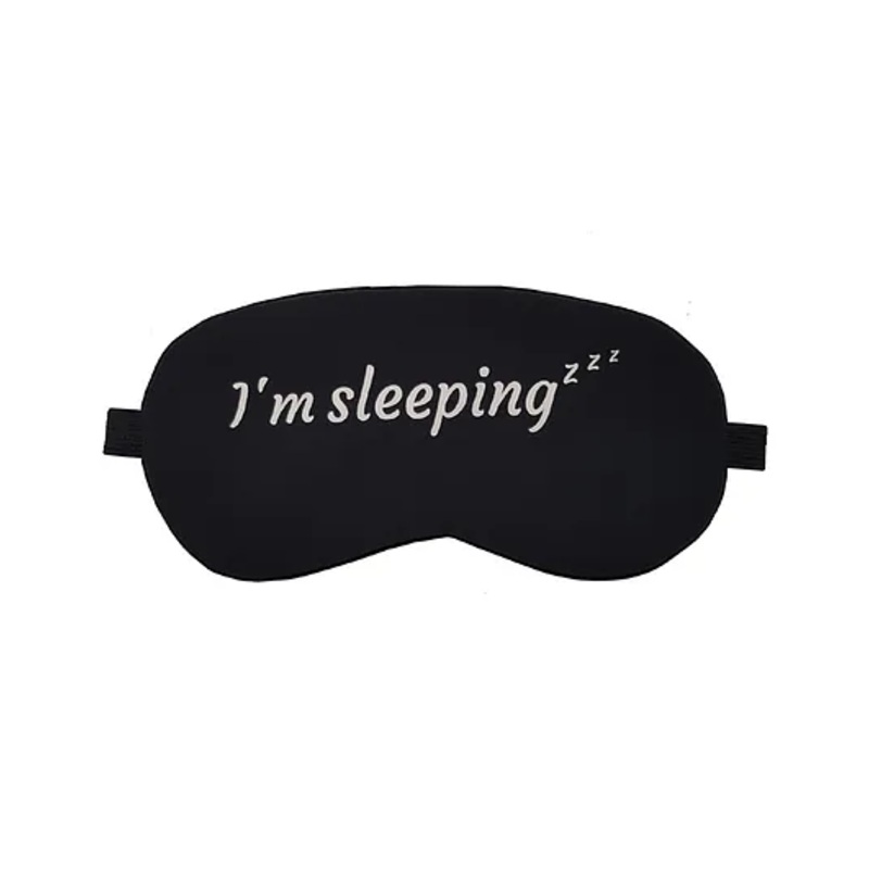 Jenna Sleeping Printed Sleeping Eye Mask – Black