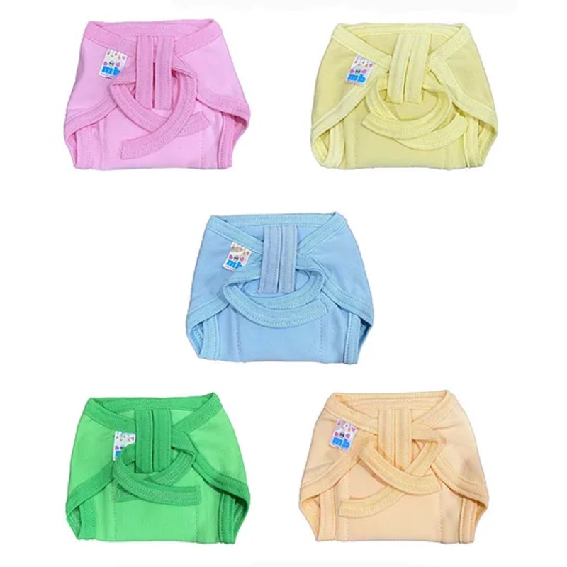 Mittenbooty Hosiery Plain Padded Nappies Pack of 5 Small