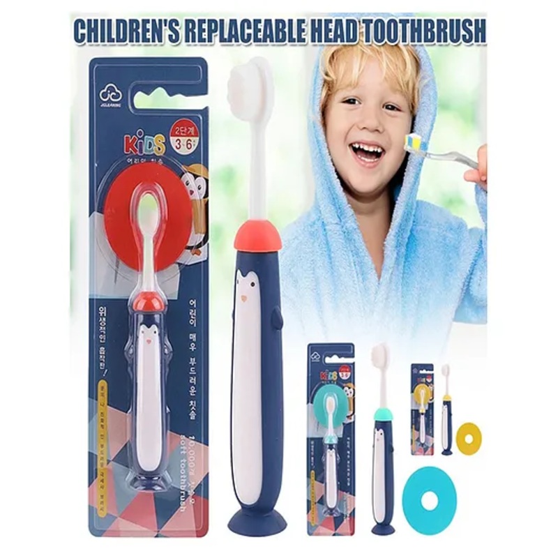 Sanjary Pengycure cute microfibre soft toothbrush for kids color design may vary