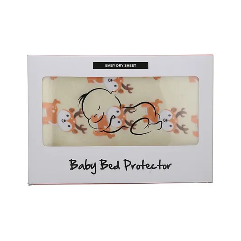 Zikku Cute Printed Dry Sheets Small Size Deer Print – Yellow