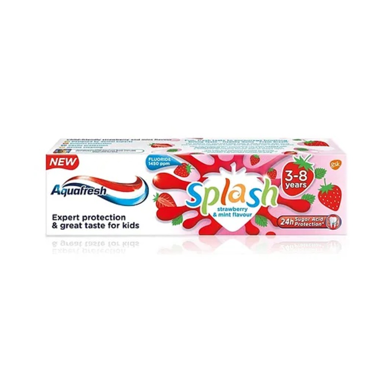 Aquafresh Kids Splash Strawberry Flavor Toothpaste – 50 ml