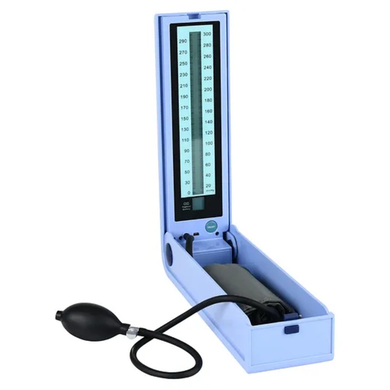 Dr. Odin OLS103 LCD Mercury-Free Sphygmomanometer – Latex Bladder, Latex Bulb, Cotton Cuff Accurate Blood Pressure Monitor, Environmentally Friendly, BP Machine (Sky Blue)