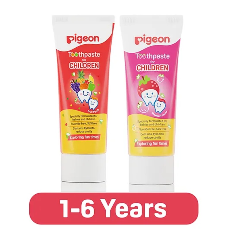 Pigeon Strawberry & Fruit Punch Toothpaste Pack of 2 – 45 gm each