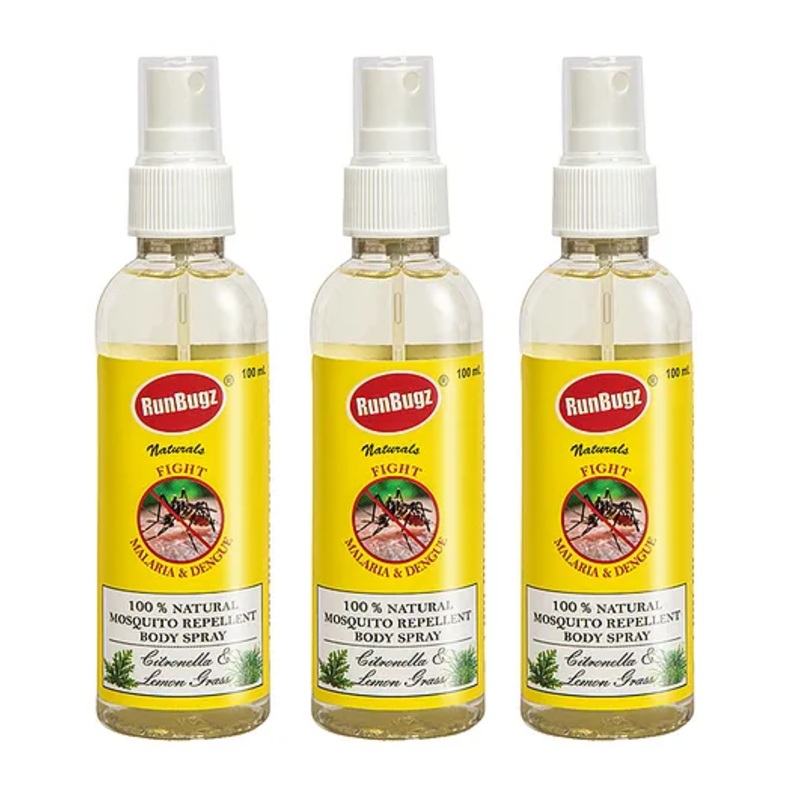 Runbugz Mosquito Repellent Spray – 100ml (Pack of 3) 100 ml Each
