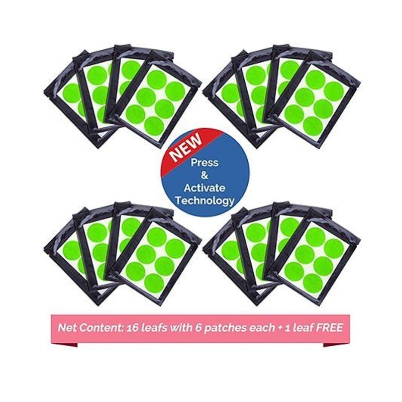 Safe-O-Kid Anti-Mosquito Patches For Kids Green – 96 Patches