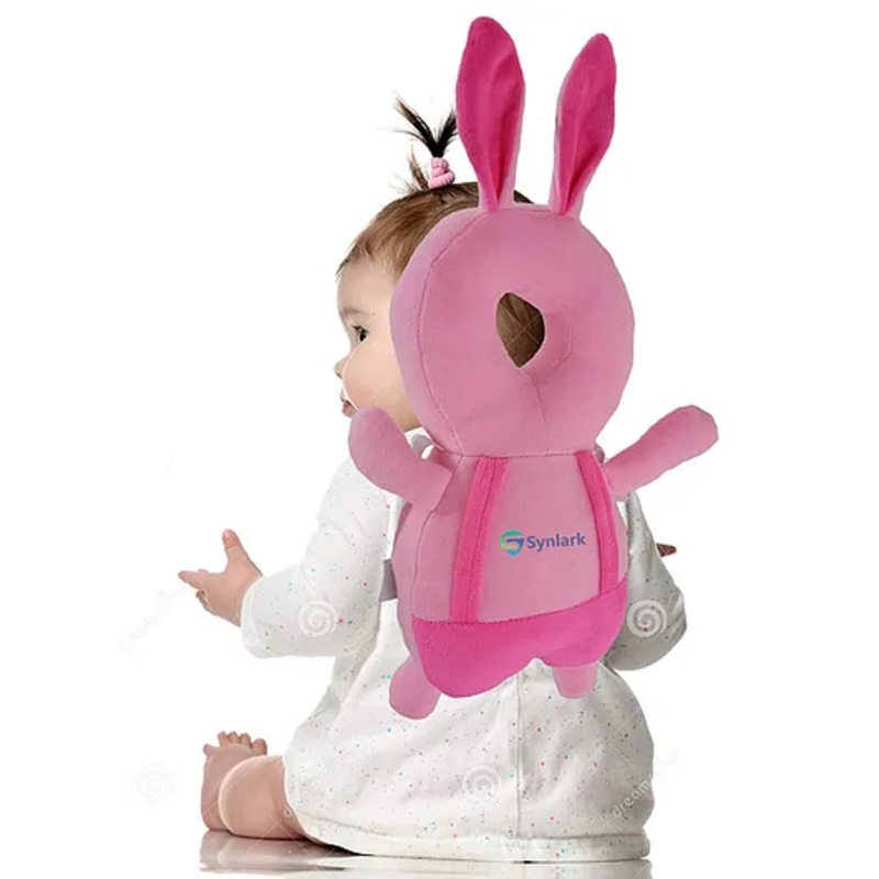 Synlark Baby Head Protector Cushion Fall Protection Head Back Safety Protector Pad – Pink