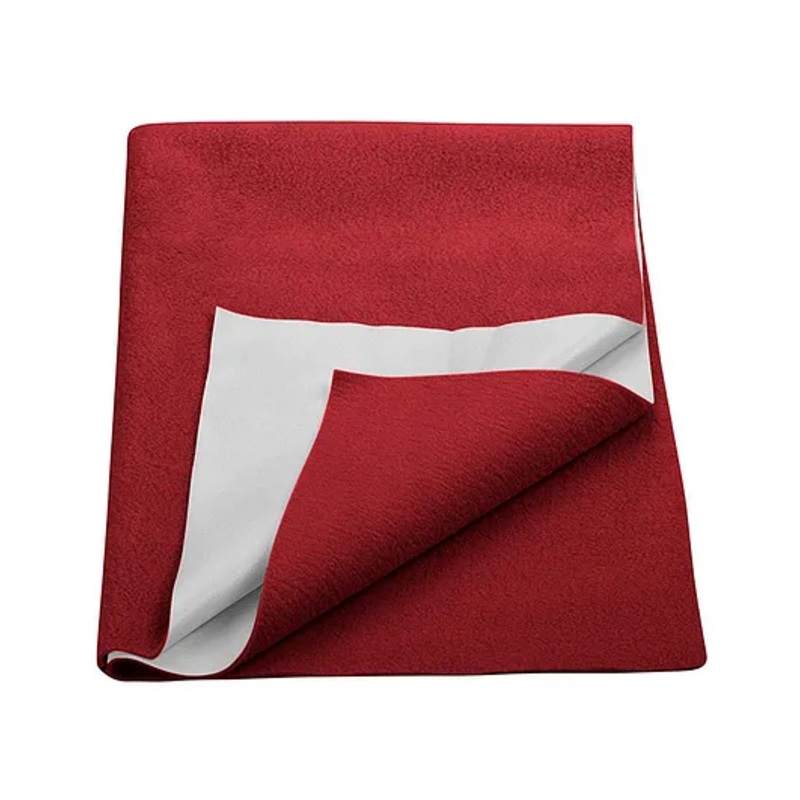 Trance Home Linen Supersoft Soft Extra Absorbent Baby Dry Sheet for Kids- Large, Maroon