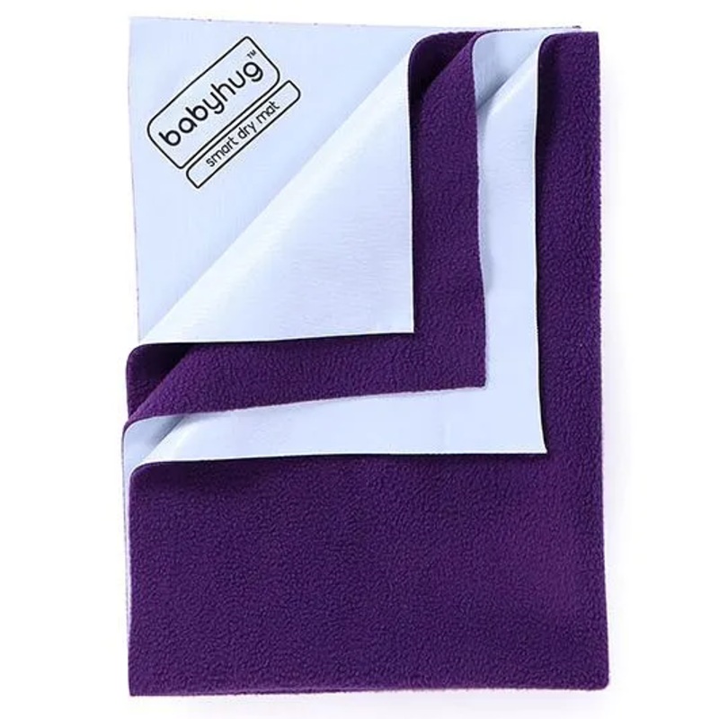 Babyhug Smart Dry Bed Protector Sheet Small – Plum