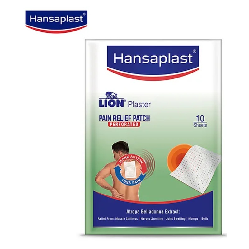 Hansaplast Ayurvedic Lion Belladonna Plaster For Pain Relief – 10 Sheet