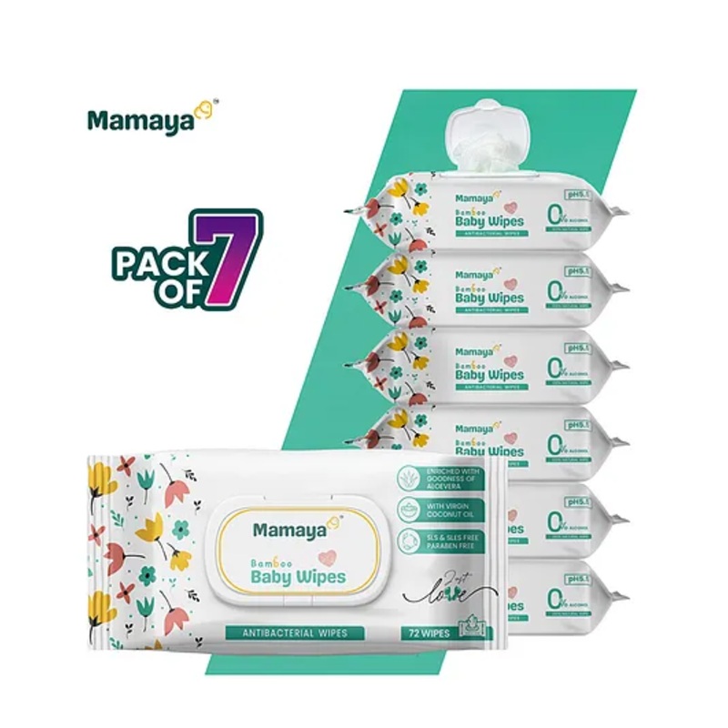 Mamaya  Baby Wipes Pack of 7