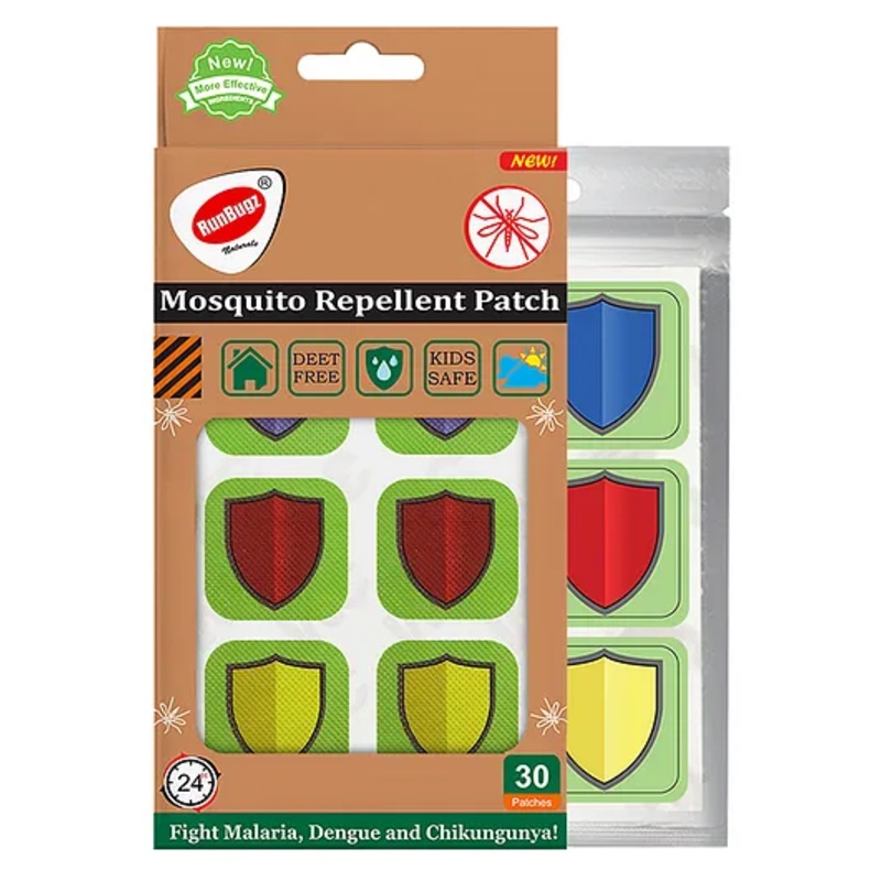 Runbugz Mosquito Repellent Patches – Printed (30) – Sheild