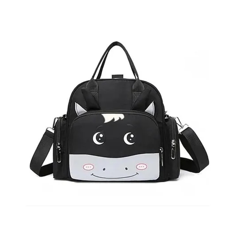 Winnies Diaper Backpack Cum Tote Bag Maternity Bag-Black