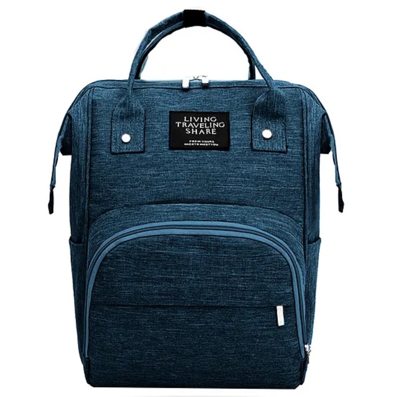 Bembika Diaper Bags For Mom And Dad Kids Diaper Bags For Travel Backpack – Textured Blue