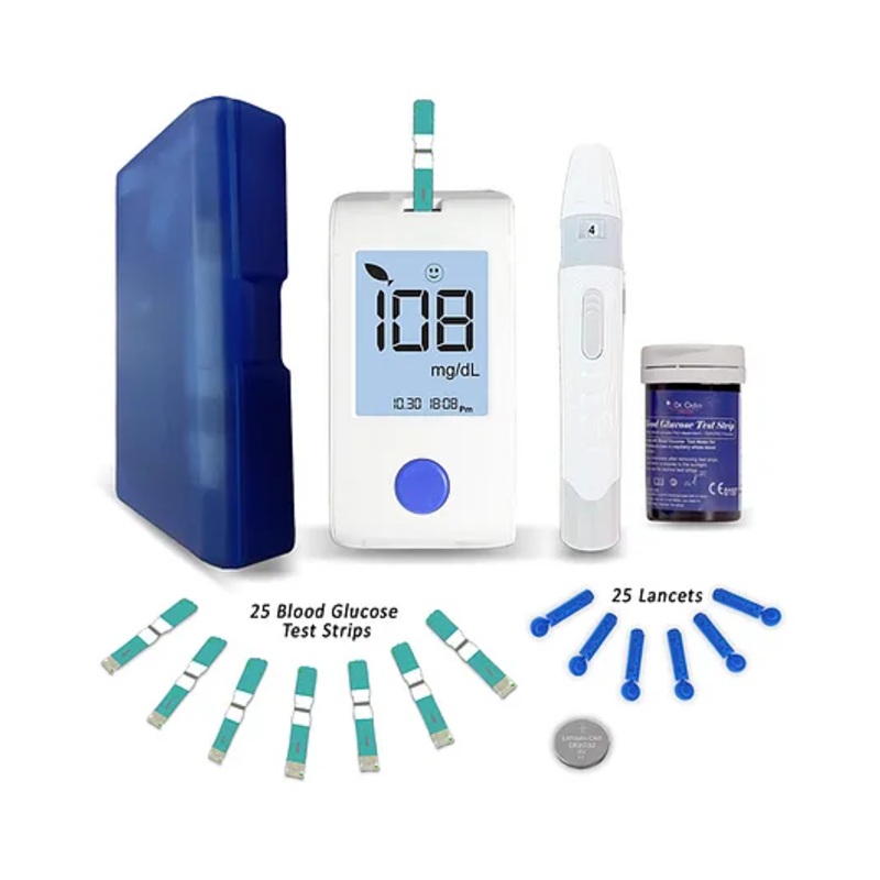 Dr Odin GOD Blood Glucose Monitoring System Self And Professional Monitoring Meter Kit (White)