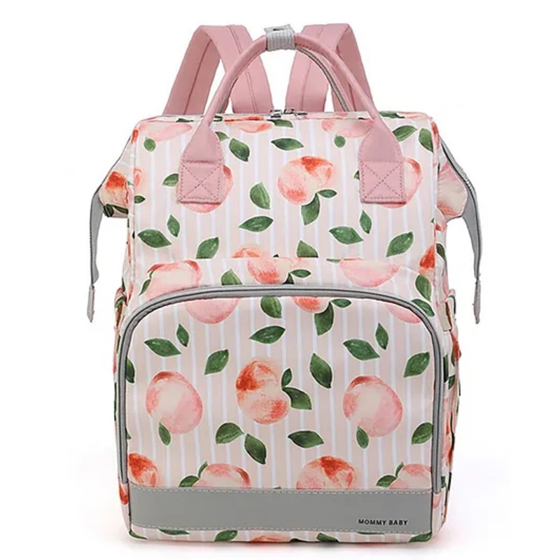 House of Quirk Baby Diaper Bag Maternity Backpack – Peach