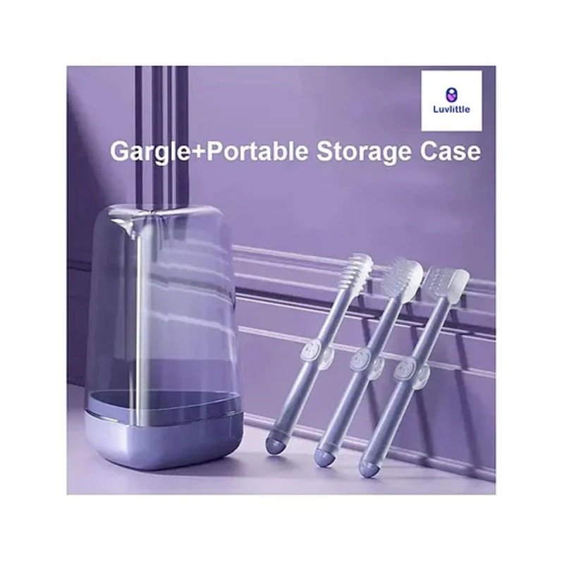 Luvlittle 3 in 1 Toothrbush Set – Purple