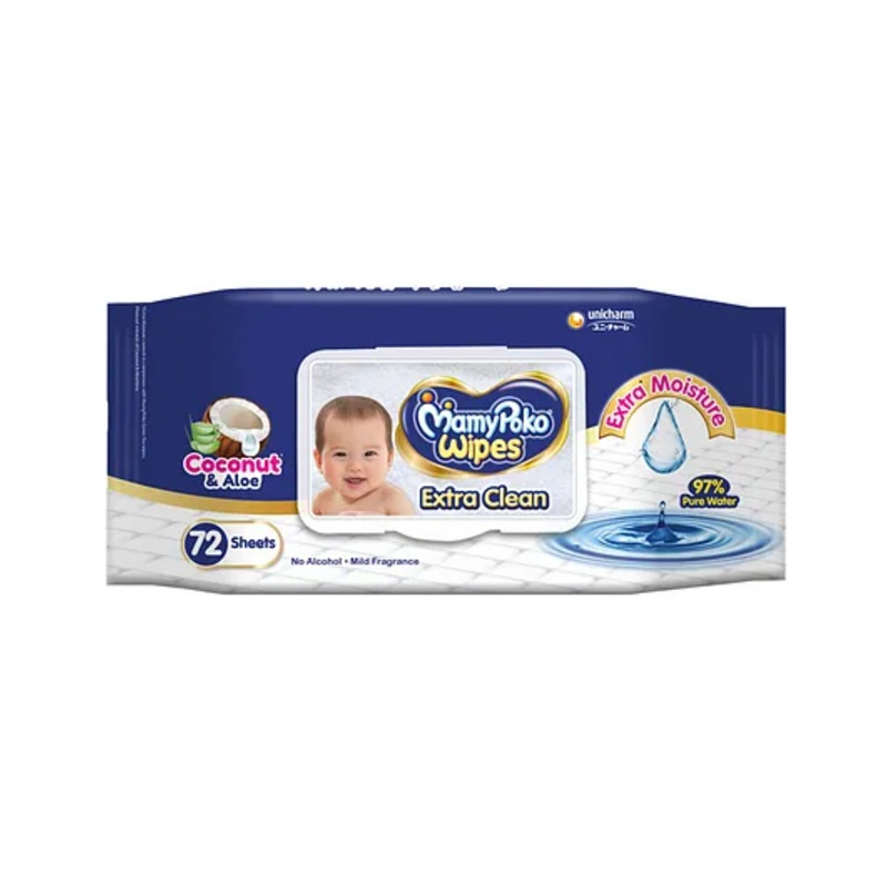 MamyPoko Extra-Clean Wipes for Baby – Pack of 72