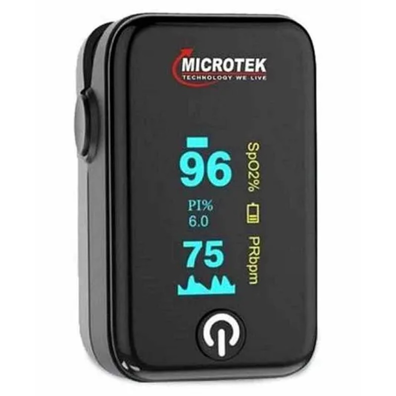 Microtek OX-6 Fingertip Pulse Oximeter – Black