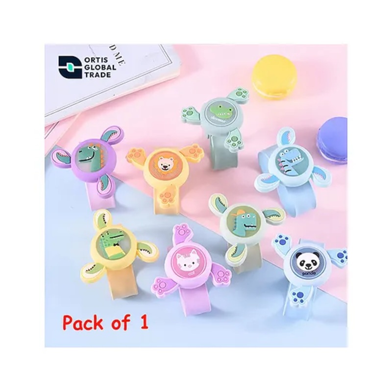 Ortis Mosquito Repellent Spinner Bands Pack of 1 (Color & Design May Vary)