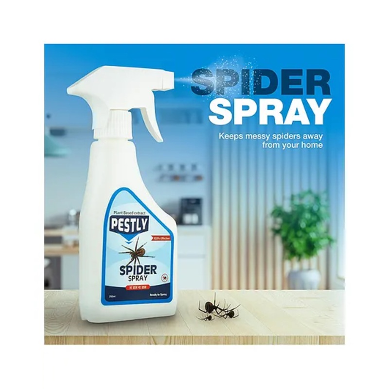 Pestly SpiderGuard Herbal Spider Repellent Spray  Pure Botanical Formula, Non-Toxic, Trusted Spider Control for Home  250ml