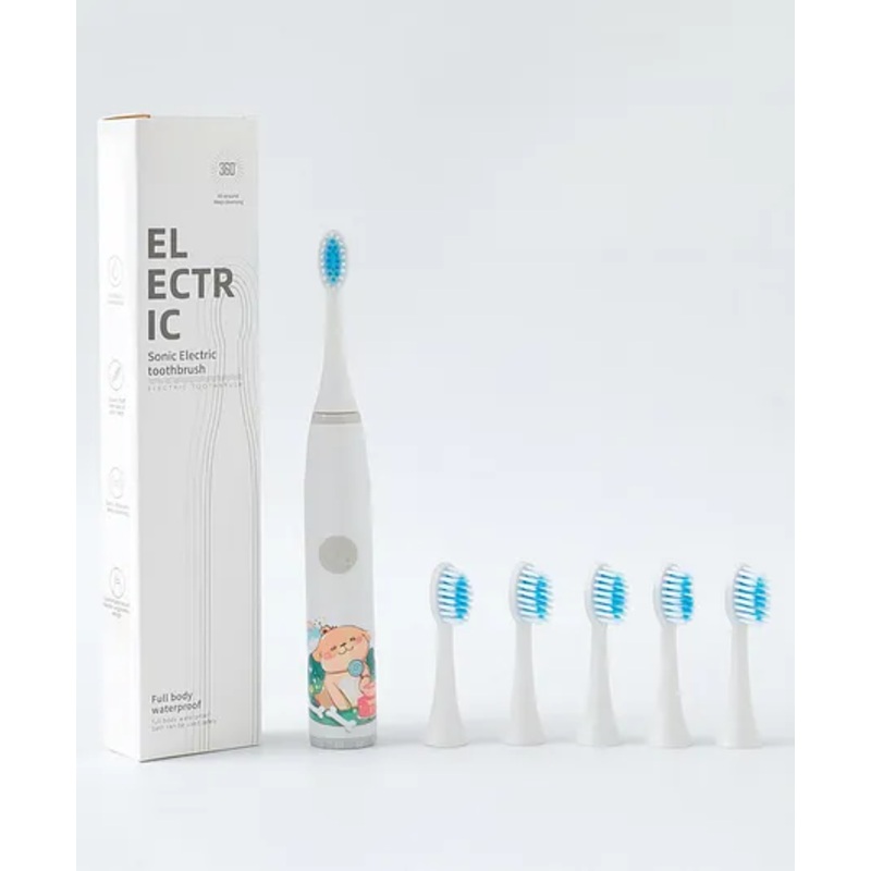 Puppy Print Electric Toothbrush – White