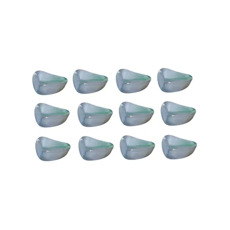 Safe-O-Kid High Quality Tear Drop Corner Caps Transparent – Pack of 12