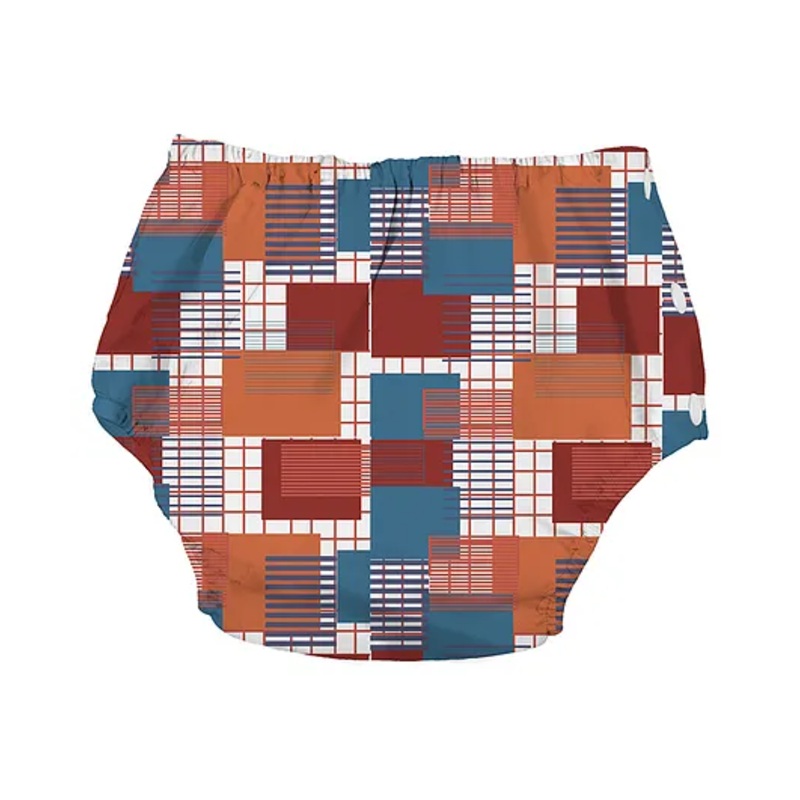 Chinmay Kids Baby Swim Diaper Waterproof Reusable Leakproof Adjustable Infant Pool Pant Boys And Girls Swim Diaper-  Brown Check