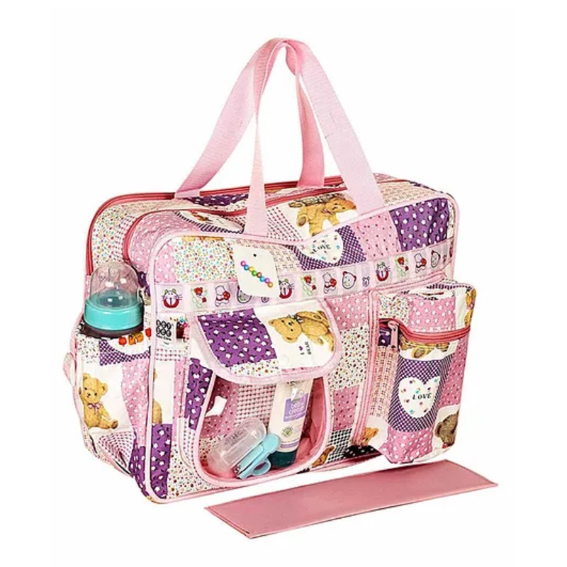 FANTASY INDIA Baby Diaper Nappy Changing Baby Diaper Bag Baby Bag Mummy Bag Handbag Mama’s Bag Diaper Bag One Size – Pink