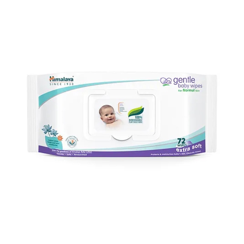 Himalaya Herbal Gentle Baby Wipes 72 Pieces – Pack of 2