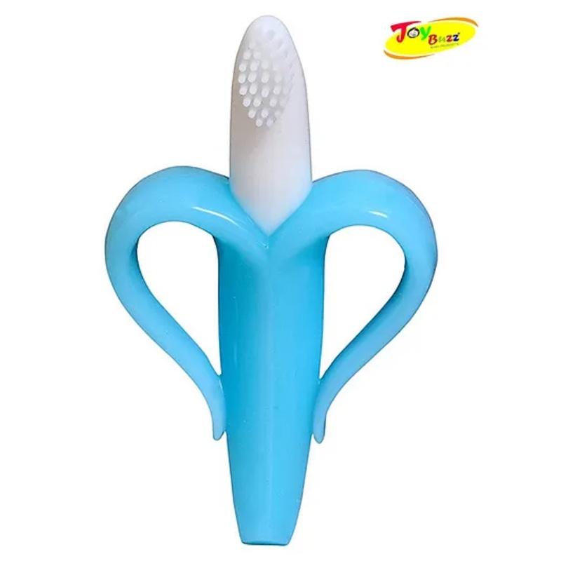 Joy Buzz Banana Shaped Teething Toothbrush – Blue