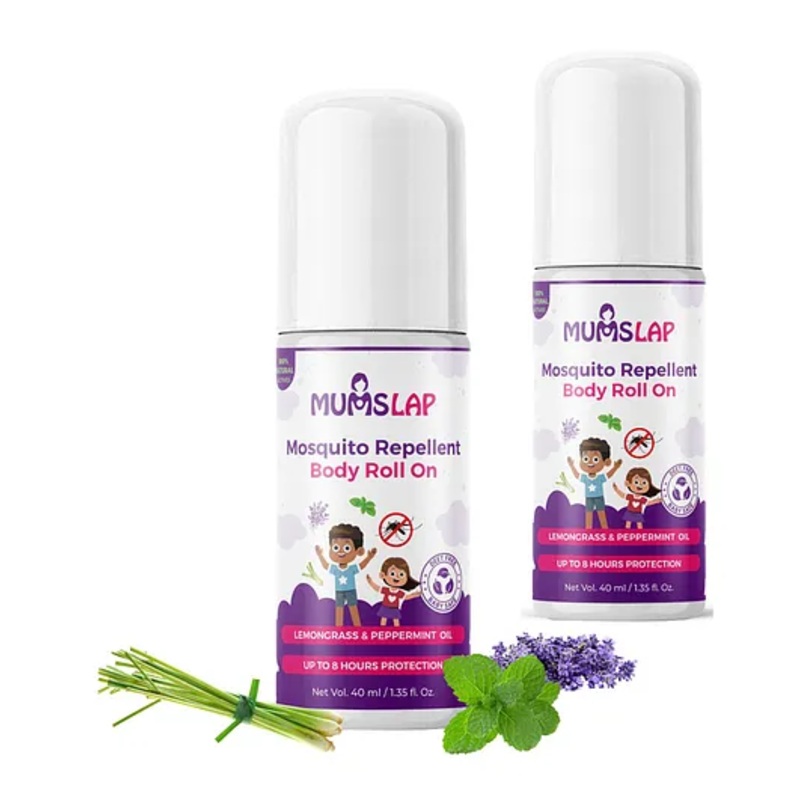 MumsLap Mosquito Repellent Body Roll On – Pack of 2 – 40 ml each