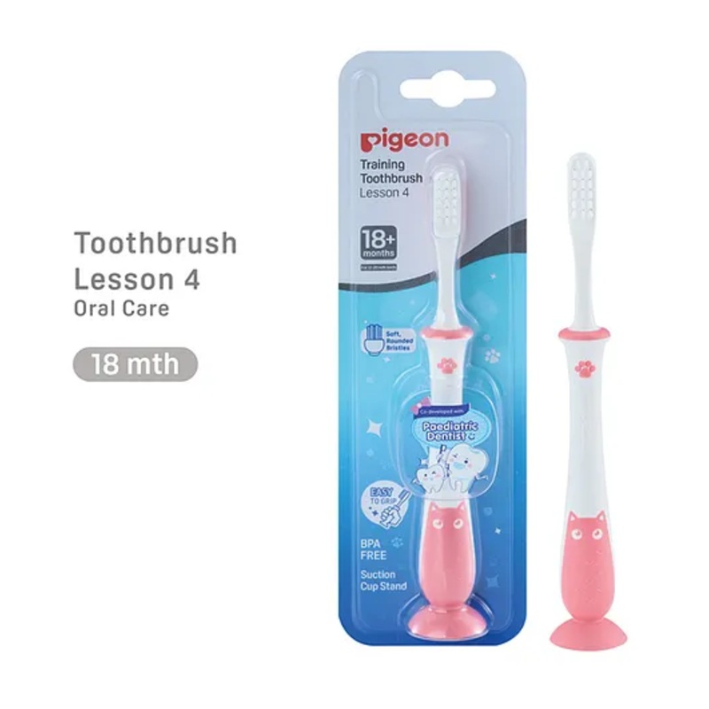 Pigeon Training Toothbrush Lesson 4 – Pink