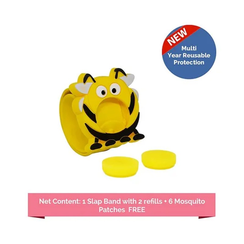 Safe-O-Kid Mosquito Repellent Band With 2 Refills – Yellow