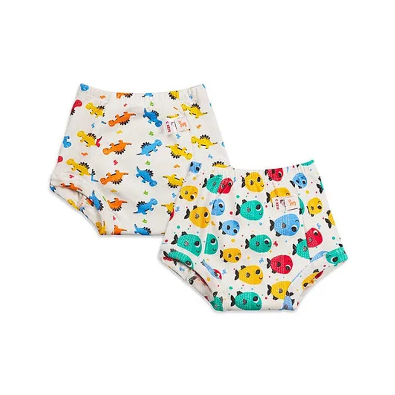 SuperBottoms Padded Underwear for 1-2 Y Babies | Potty Training Pants for Mess-Free Diaper-Free Time | Assorted | Pack of 2