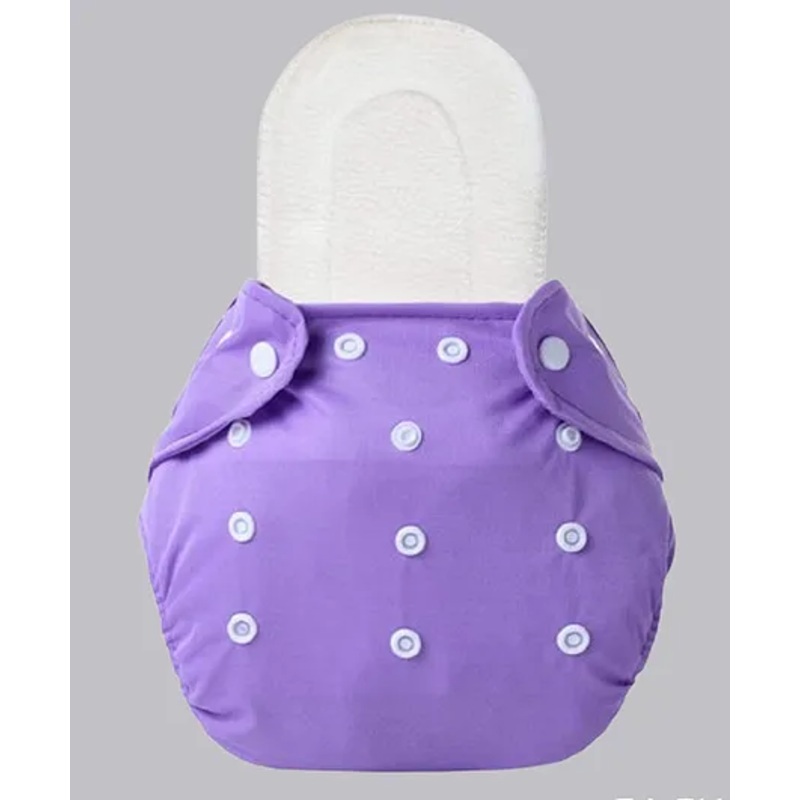 The Cheeky Kidzz Baby Quirky Bamboo Microfiber Soaker Inserts & Adjustable Reusable Cloth Diaper (PURPLE)