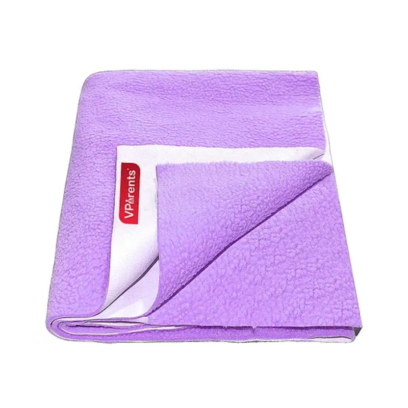 VParents Chubby Cheeks Water Proof Baby Bed Protector Reusable Dry Sheet Medium – Dark Blue