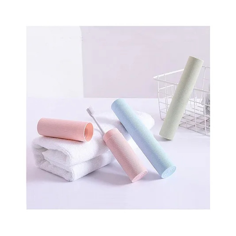 Baby Miniature Ultra Slim Antibacterial Oral care Storage Case Food Grade (Color May Vary-Pack of 1)