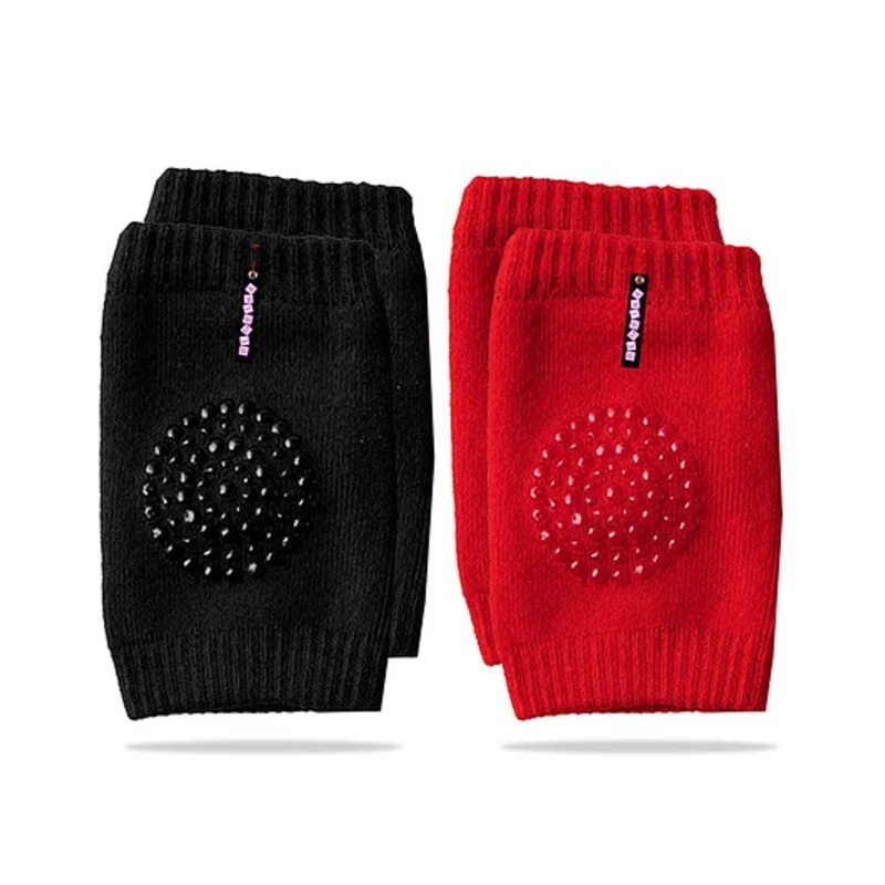 Bembika Anti Slip Baby Knee Pads Pack of 1 Pair – Black Red