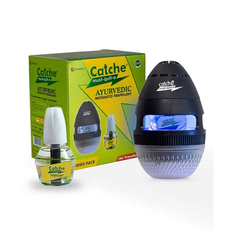 Catche Ayurvedic Mosquito Trapellent Combo (Device + Refill)