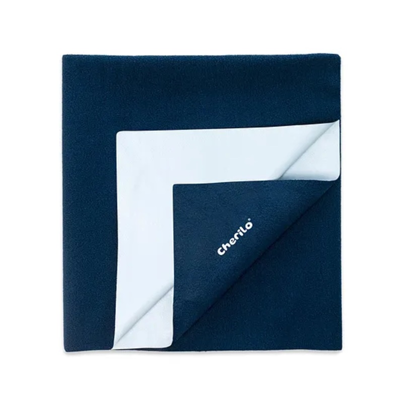 Cherilo Quick Dry Baby Bed Protector Large – Navy Blue