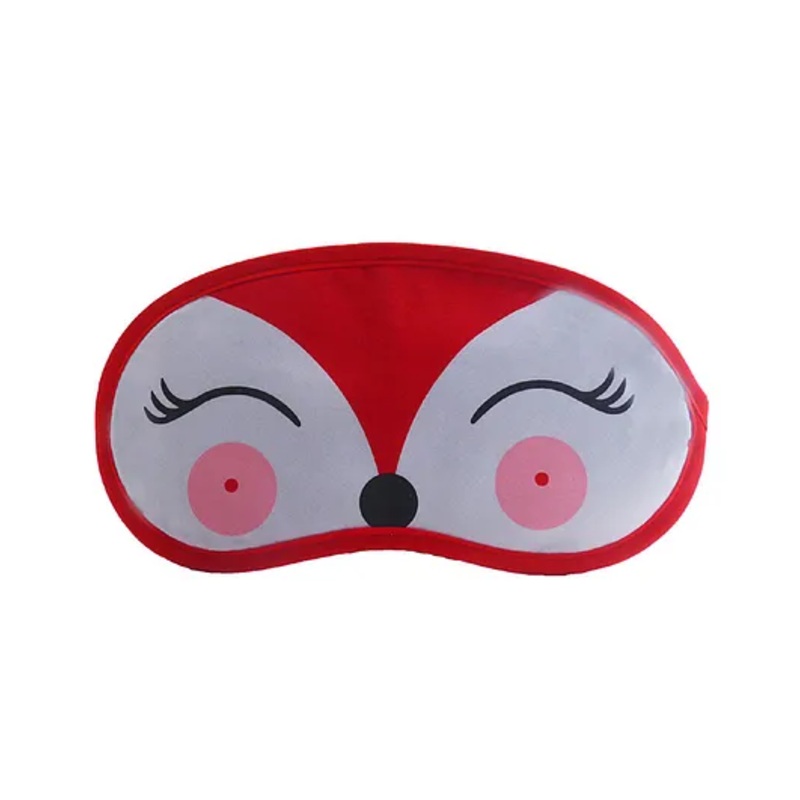 Jenna Deer Printed Sleeping Eye Mask – Red