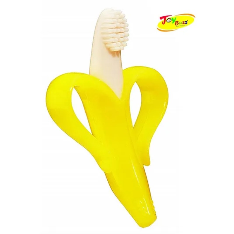Joy Buzz Banana Shaped Teething Toothbrush – Yellow