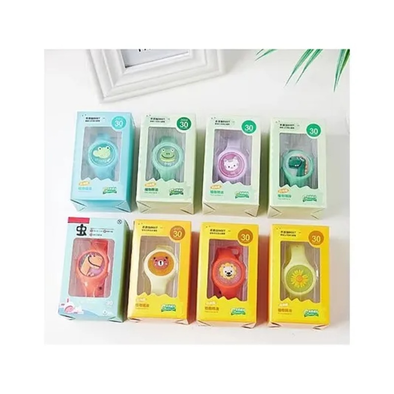 Luvlittle Mosquito Repellent Bands with Led Light Up Insect & Bug Pest Repeller Waterproof Bracelet Pack of 4 – MultiColour