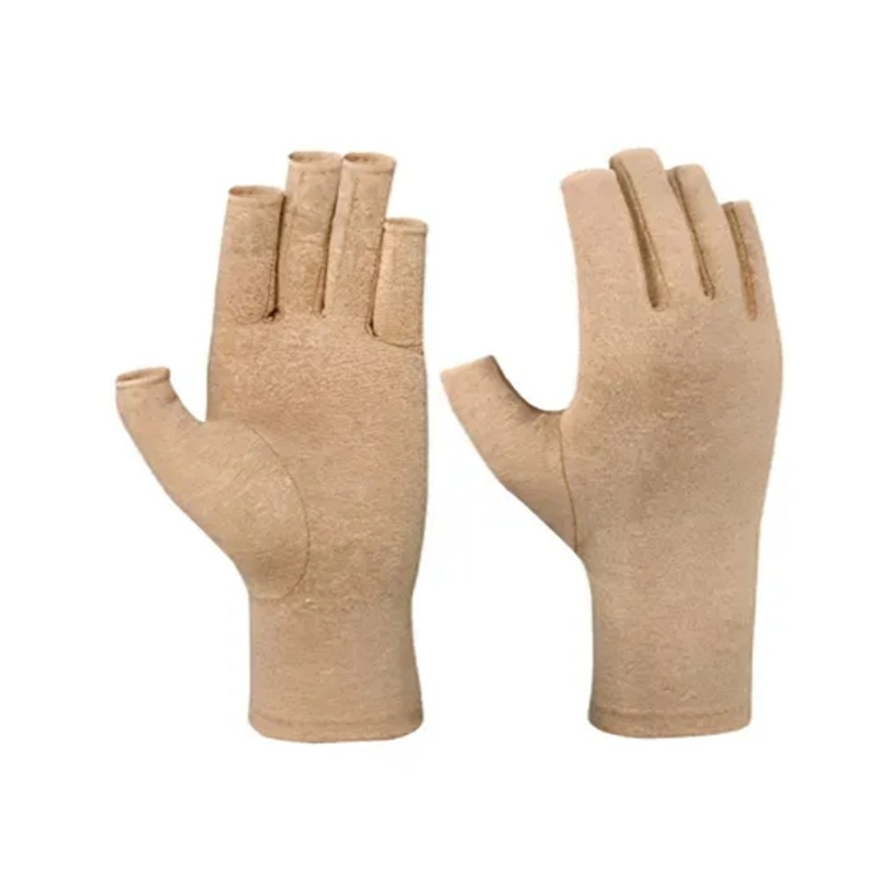 MOMISY Arthritis Finger Less Compression Medium Gloves – Khaki