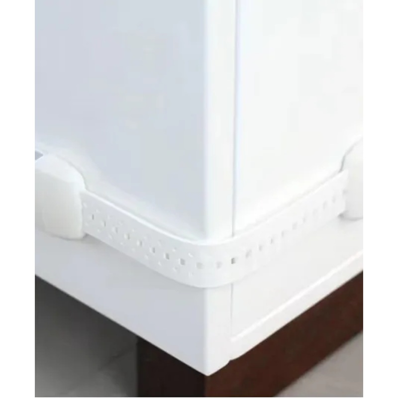 Safe-O-Kid Flexible Strap Safety Locks  Set of 8 for Home Use, Green & White