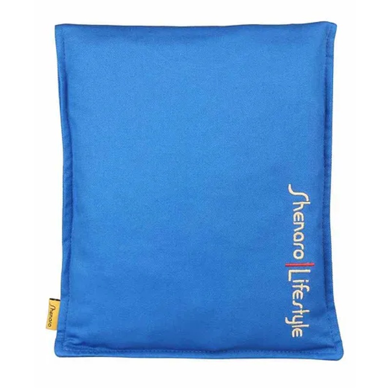 Shenaro Organic Cotton Pain Relief Wheat Bag With Treated Whole Grains – Blue
