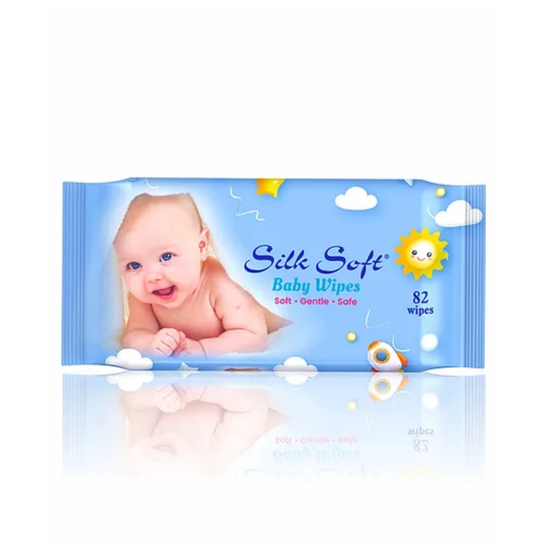 Silk Soft Baby Wet Wipes Without-Lid 82Pcs