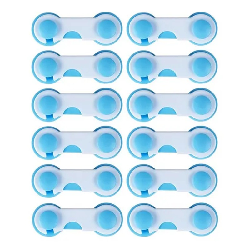 Syga Baby Safety Locks With Adjustable Straps Pack of 12 – Blue